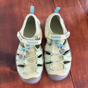 Keen Kid’s Newport Green Blue Sandal Size 12